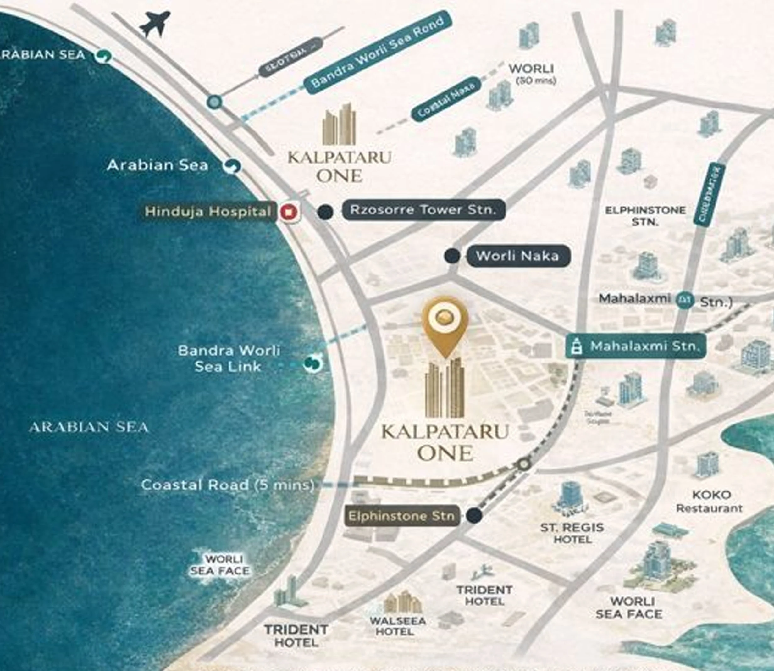 Kalpataru One Location Map